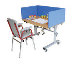 One-person table focus screens